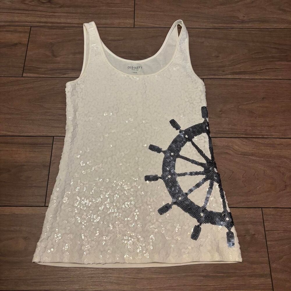 Old-navy Women's White and Cream Vest